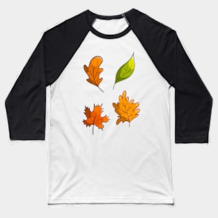 Fall autumn leaves Baseball T-Shirt